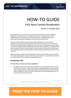 Read the How-To Guide: Camera Recalibration