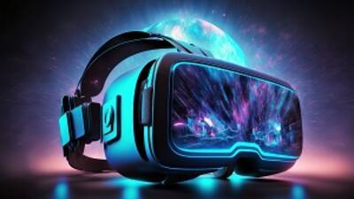 virtual reality headset_glow